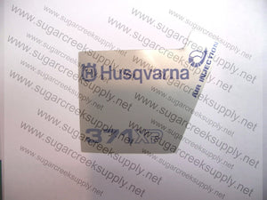 Husqvarna 371XP early starter cover decal