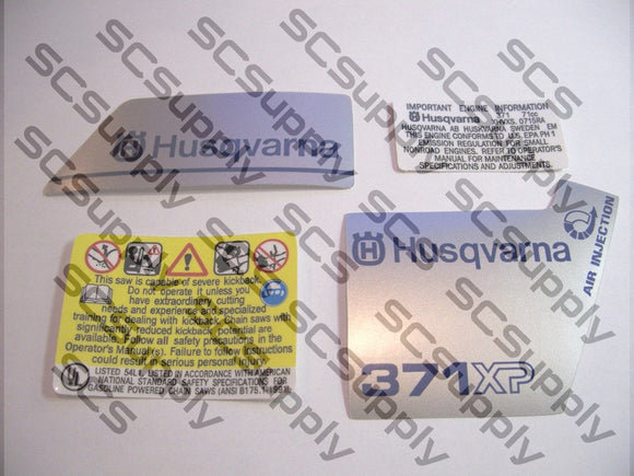 Husqvarna 371XP (early) decal set