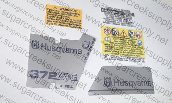 Husqvarna 372XPG decal set