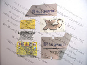 Husqvarna 372XP (late) decal set