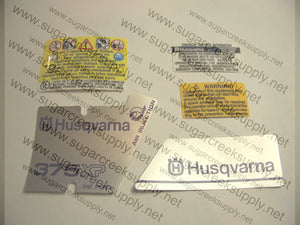 Husqvarna 375XP decal set