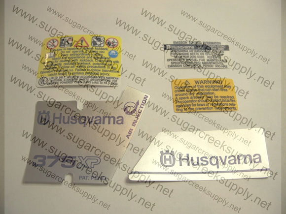 Husqvarna 375XP decal set