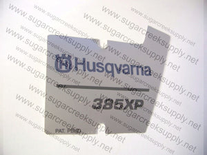 Husqvarna 385XP flywheel decal