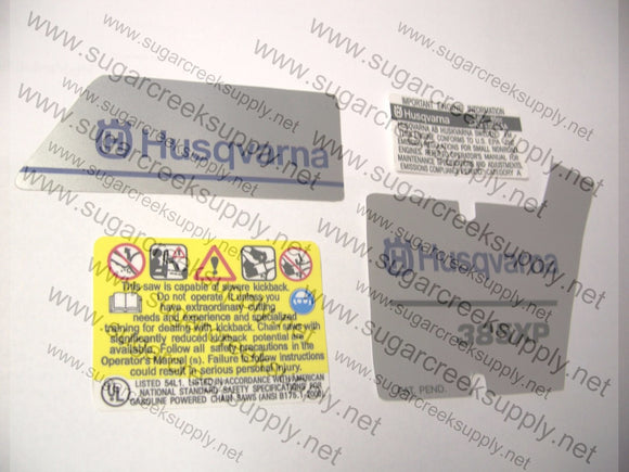 Husqvarna 385XP (late) decal set