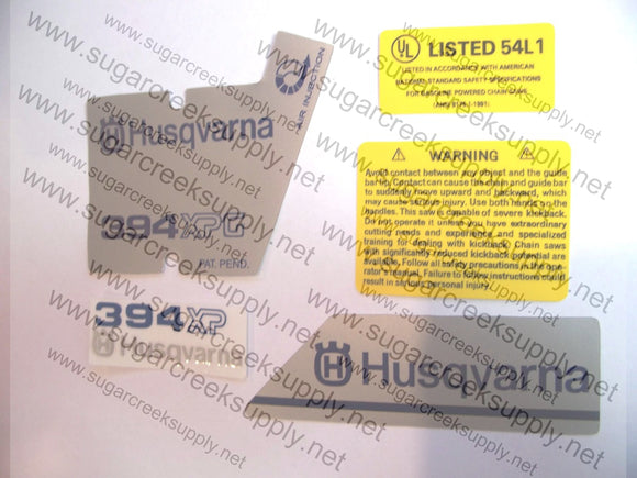 Husqvarna 394XPG ver 2 decal set