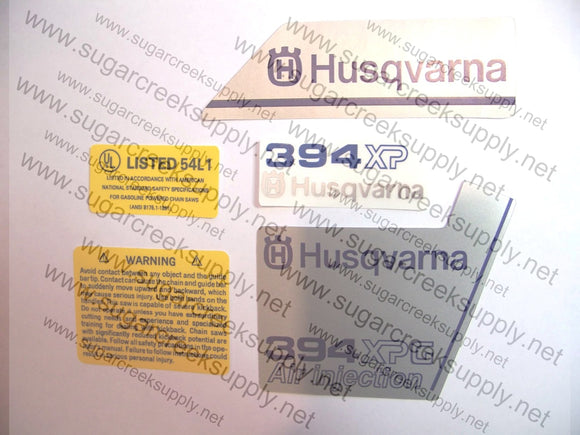 Husqvarna 394XPG ver 1 decal set