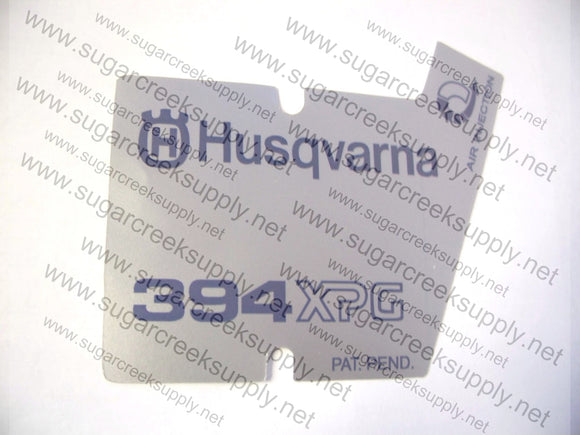 Husqvarna 394XPG ver 2 starter cover decal