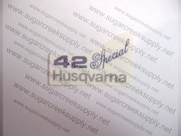 Husqvarna 42 Special air cover decal