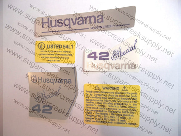 Husqvarna 42 Special decal set