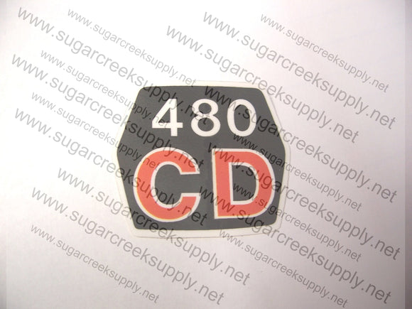 Husqvarna 480CD starter cover decal