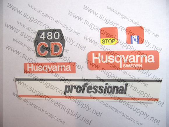 Husqvarna 480CD decal set