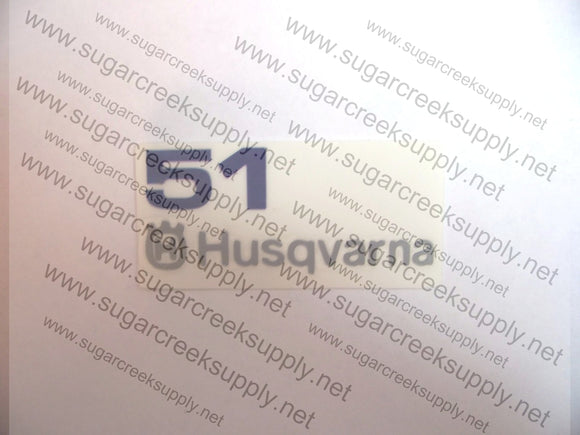 Husqvarna 51 air cover decal