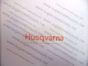 Husqvarna 51(blacktop) airbox decal