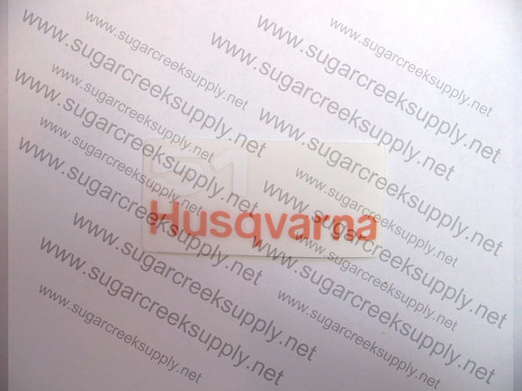 Husqvarna 51(blacktop) airbox decal