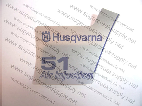 Husqvarna 51(orange top) starter cover decal