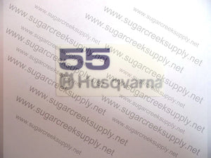 Husqvarna 55 air cover decal