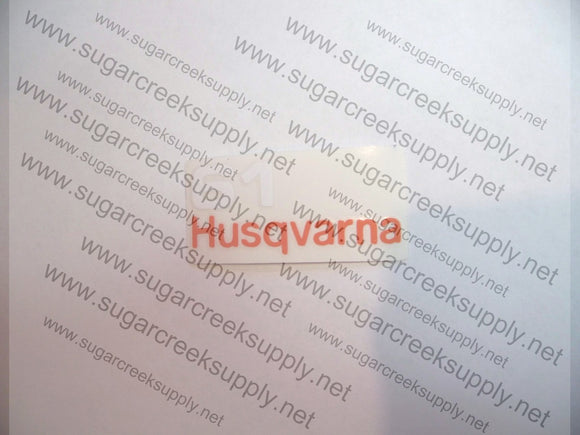 Husqvarna 61 early(blacktop) airbox decal