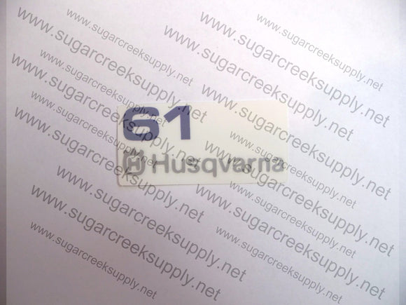 Husqvarna 61 air cover decal