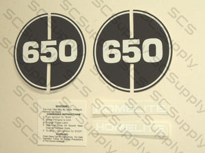 Homelite 650 decal set