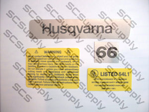 Husqvarna 66 decal set