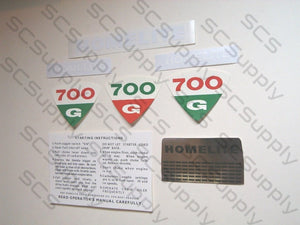 Homelite 700G decal set