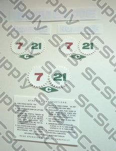 Homelite 7-21C decal set