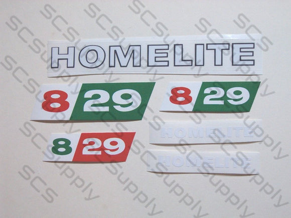 Homelite 8-29 decal set