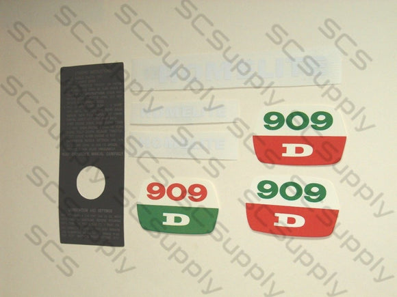 Homelite 909D decal set