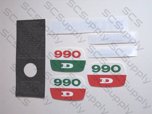 Homelite 990D decal set