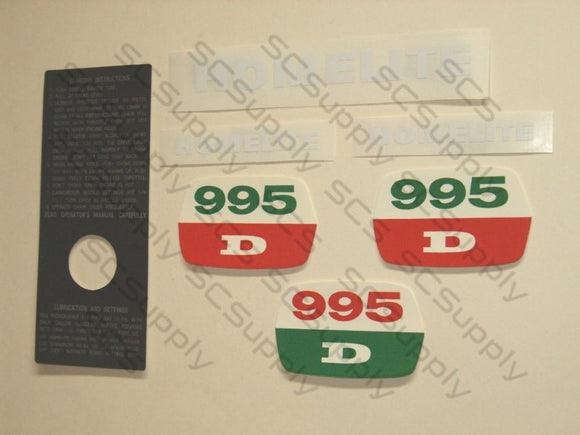 Homelite 995D decal set