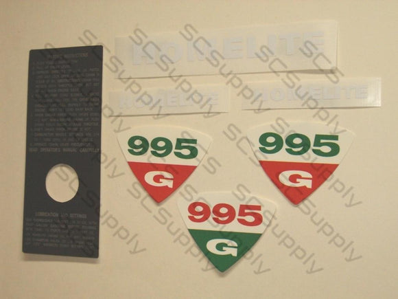 Homelite 995G decal set