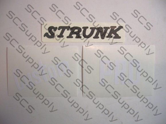 Strunk Custom Pro decal set
