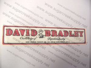 David Bradley "Superior Quality" decal