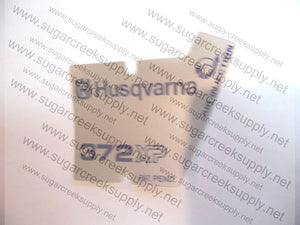 Husqvarna 372XP early starter cover decal