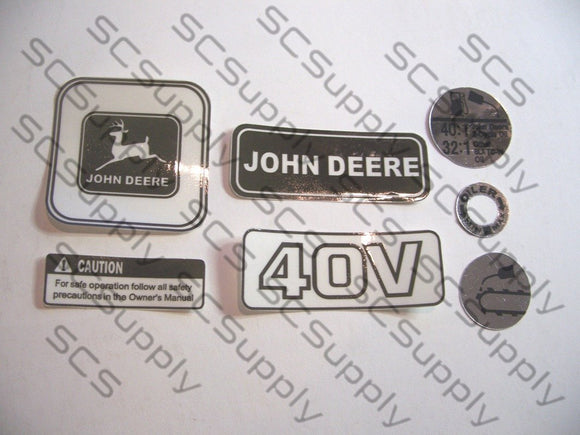 John Deere 40V decal set