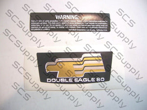 McCulloch Double Eagle 80 decal set
