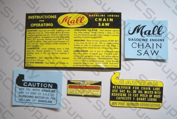 Mall Model 7 decal set