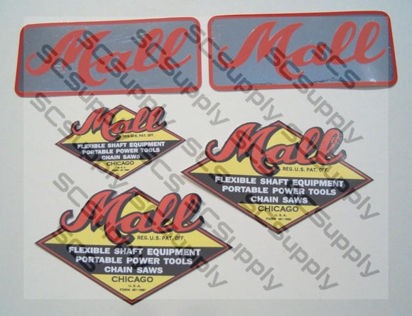 Mall Model 6 (large bar decal) decal set