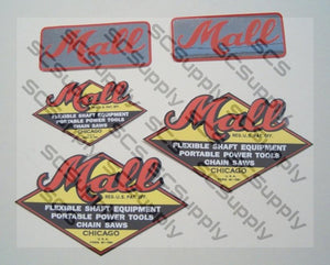 Mall Model 6 (small bar decal) decal set