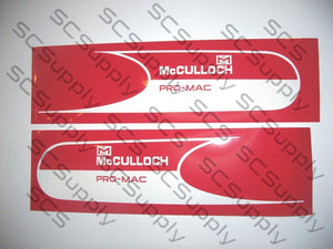 McCulloch Pro MAC bar stencil set