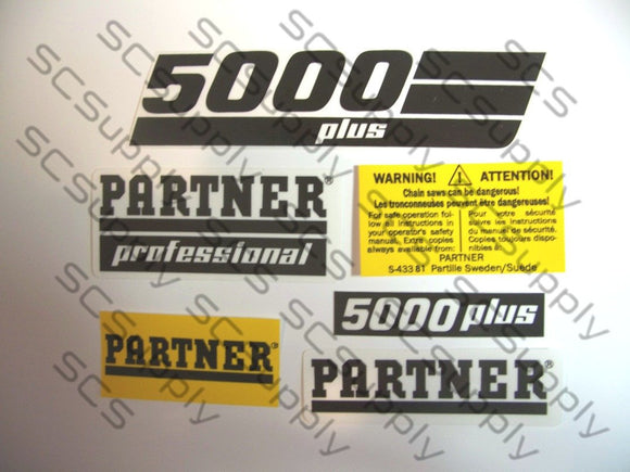Partner 5000 Plus decal set