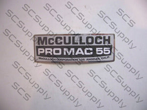 McCulloch ProMac 55 decal set