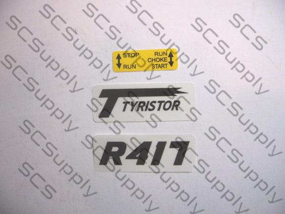 Partner R417 decal set