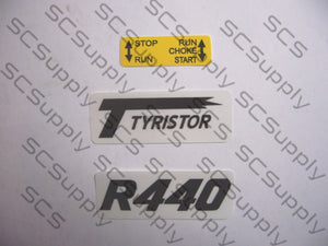 Partner R440 decal set