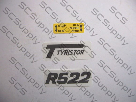 Partner R522 decal set