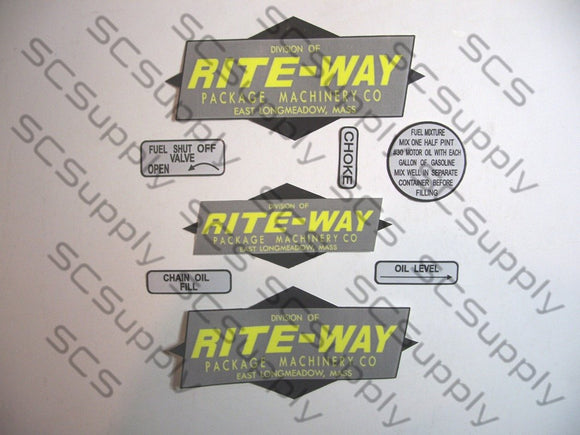 Rite-Way decal set