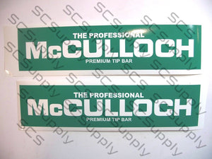 McCulloch The Professional Premium Tip bar stencil set