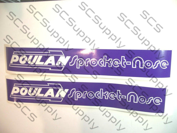 Poulan Large Sprocketnose bar stencil set