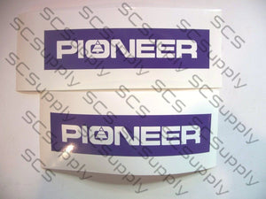 Pioneer small PIONEER with tree in "O" bar stencil set