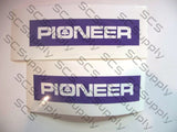 Pioneer small PIONEER with tree in "O" bar stencil set